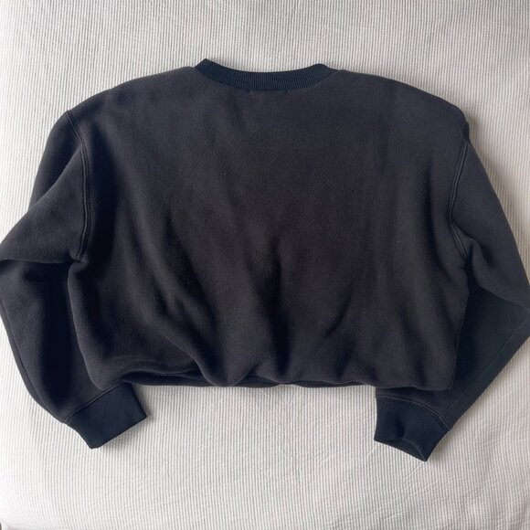 Alexanderwang.t Cropped Bubble Hem Sweatshirt - Picture 2 of 4